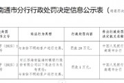 江蘇海安鹽海村鎮銀行被罰20萬元：與身份不明的客戶進行交易