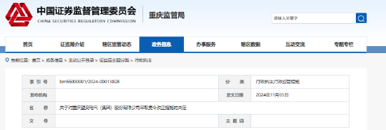 項目辦公樓變公司總部？望變電氣變更辦公樓用途且未履行程序 被重慶證監(jiān)局責(zé)令改正