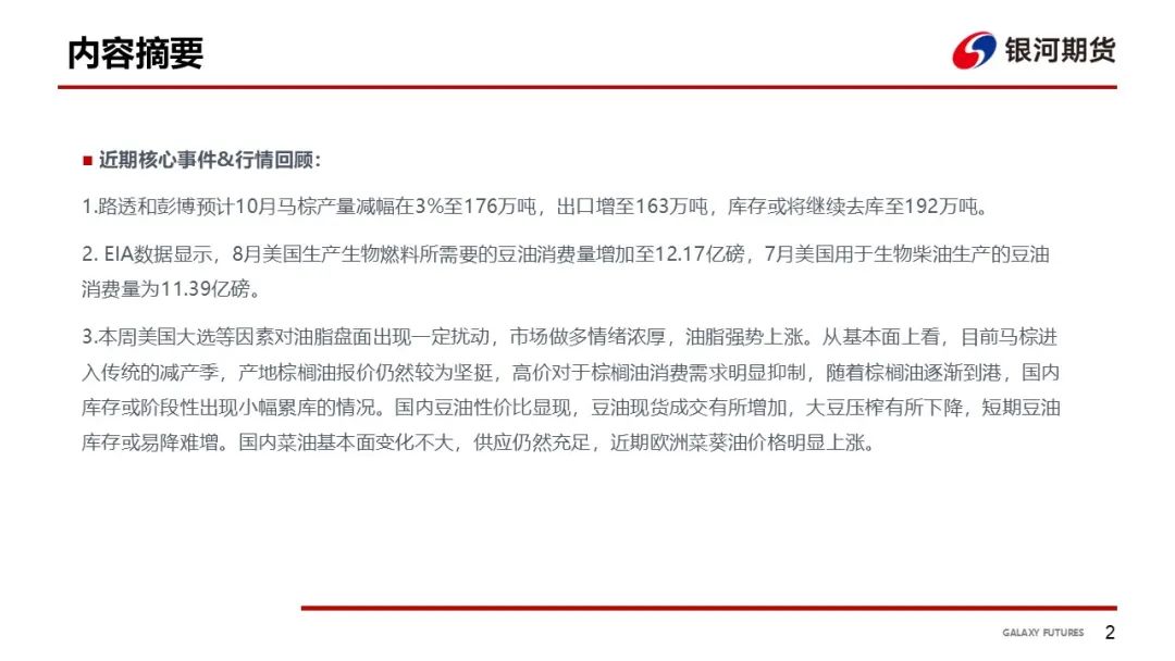【油脂周報】USDA超預期下調美豆單產，靜待MPOB報告