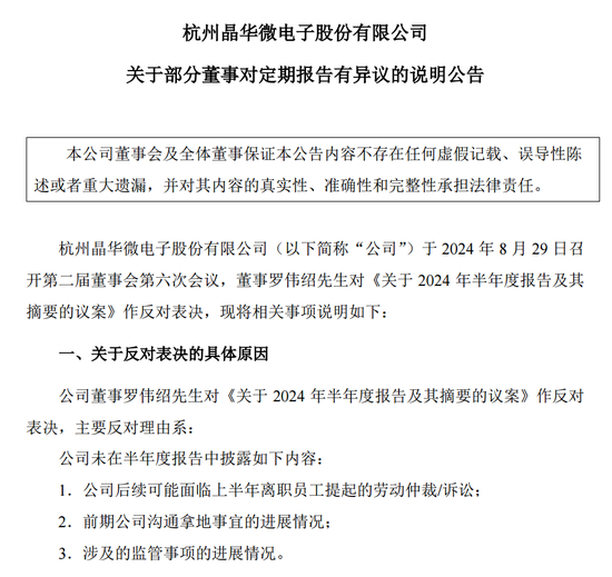 涉嫌信披違法違規！知名芯片股晶華微，被立案！