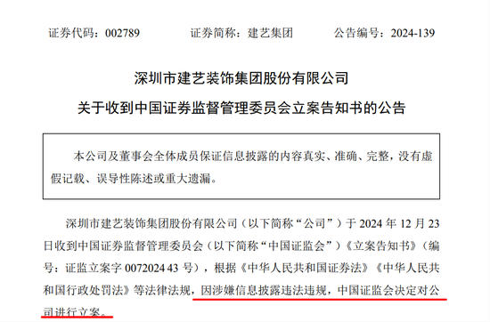 又一家A股公司，被證監會立案！股價已二連跌停！