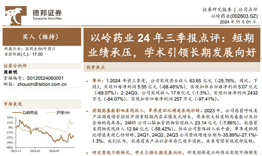 巨虧！遭退貨！財務分析視角下，以嶺藥業還留給A股三大謎團