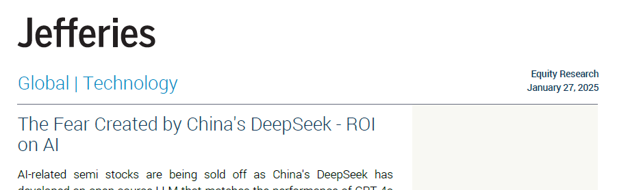 DeepSeek憑“白菜價(jià)”捅破萬(wàn)億資本泡沫？英偉達(dá)承認(rèn)“卓越”