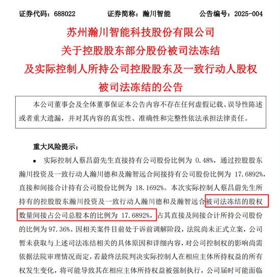 與前妻出現(xiàn)財產(chǎn)糾紛，這家A股公司實控人股份被司法凍結(jié)！