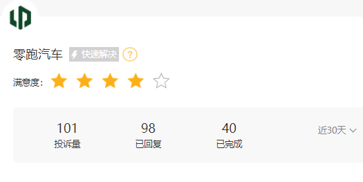 315在行動 |  零跑汽車近1月收到投訴101條，被指缺陷多、區別對待新老客戶、承諾的OTA升級不完成等