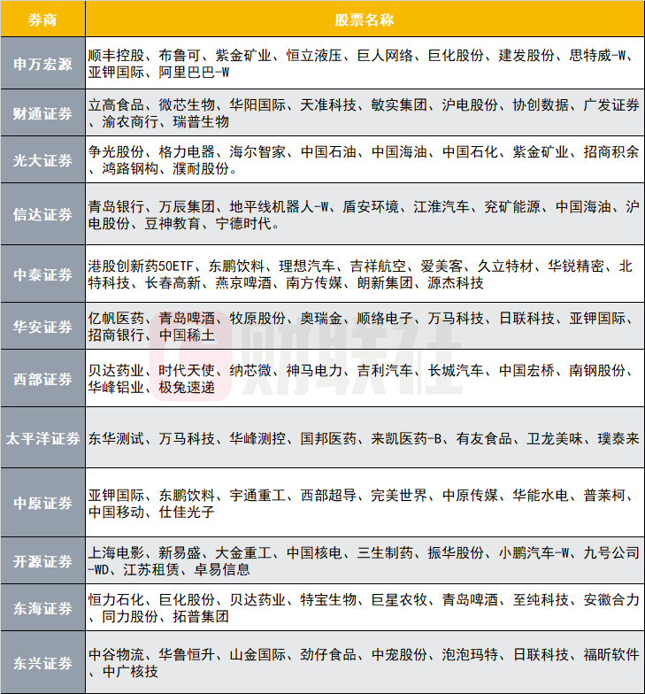 12家券商發布6月金股，排名靠前的公司名單來了